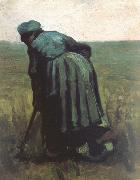 Vincent Van Gogh, Peasant Woman Digging (nn04)